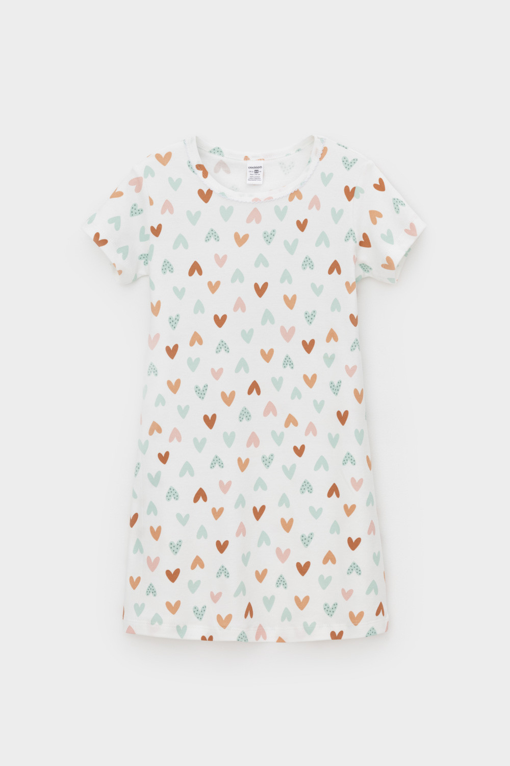 Ночная сорочка для девочки, артикул: К 1156, цвет: сахар, фото 2