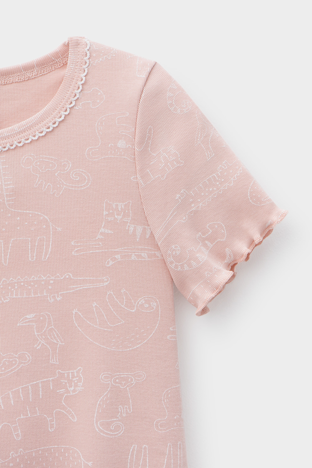 Ночная сорочка для девочки, артикул: К 1180/24, цвет: розовый, фото 2