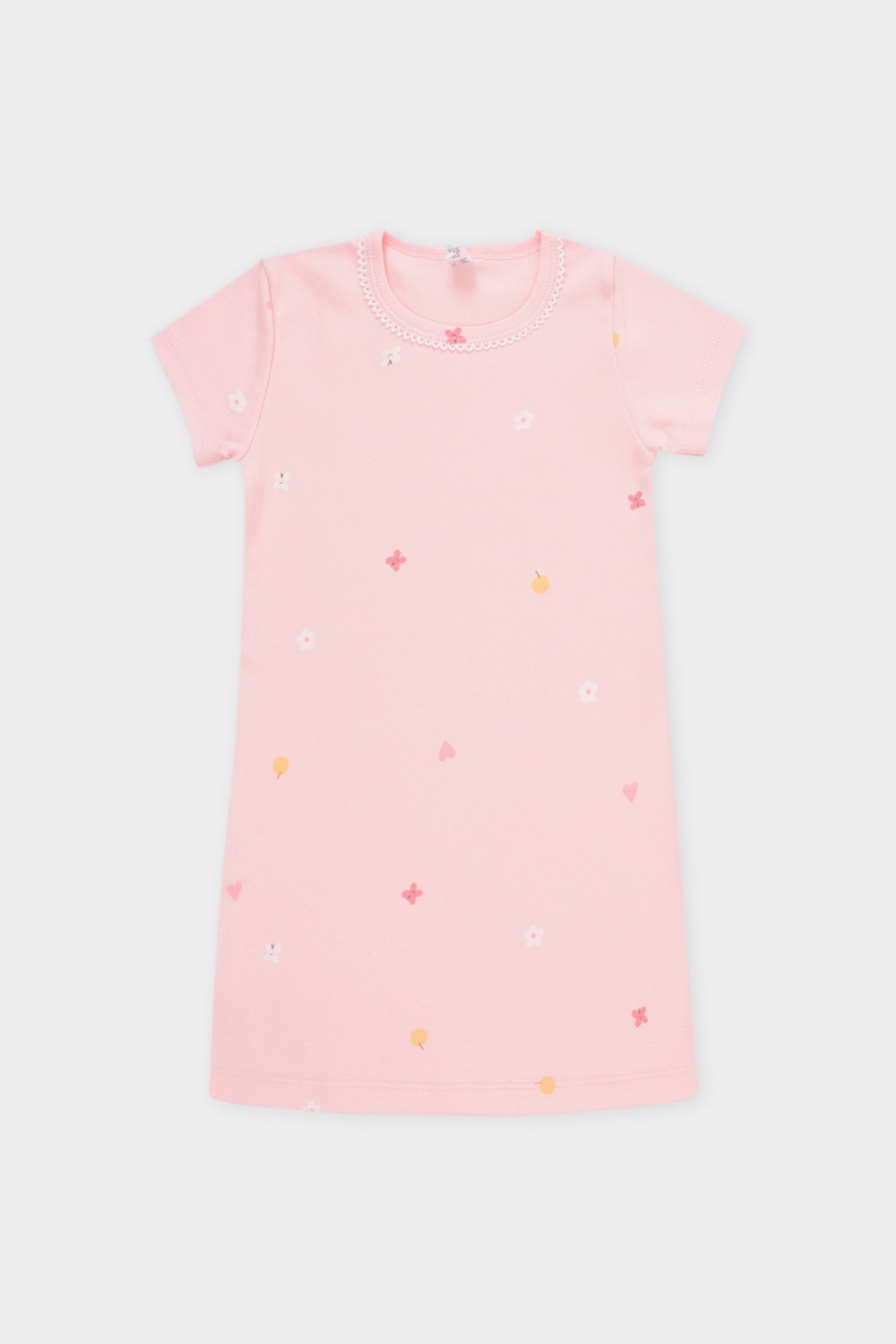 Ночная сорочка для девочки, артикул: К 1156, цвет: розовый, фото 2