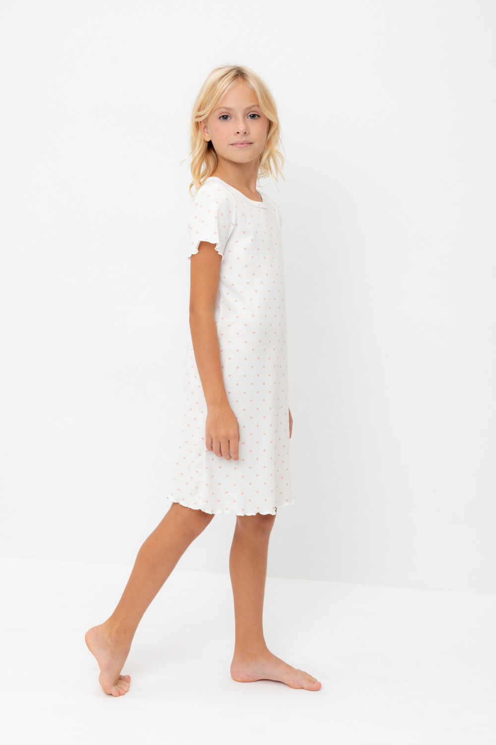 Ночная сорочка для девочки, артикул: К 1180/24, цвет: бежевый, фото 4