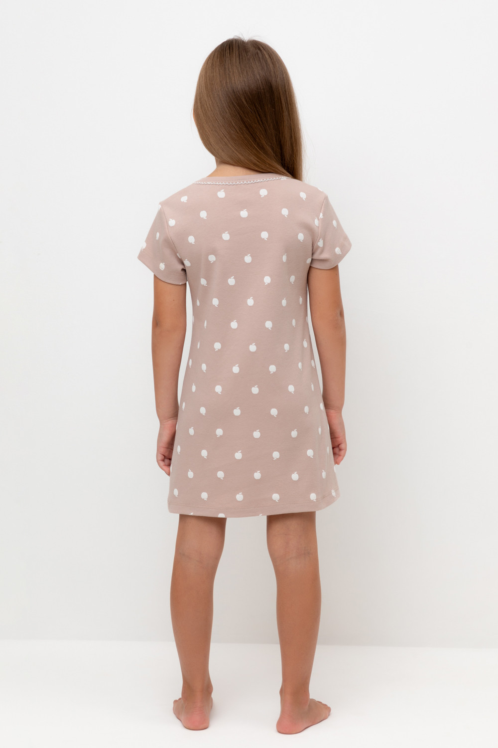 Ночная сорочка для девочки, артикул: К 1156, цвет: кофейный, фото 5