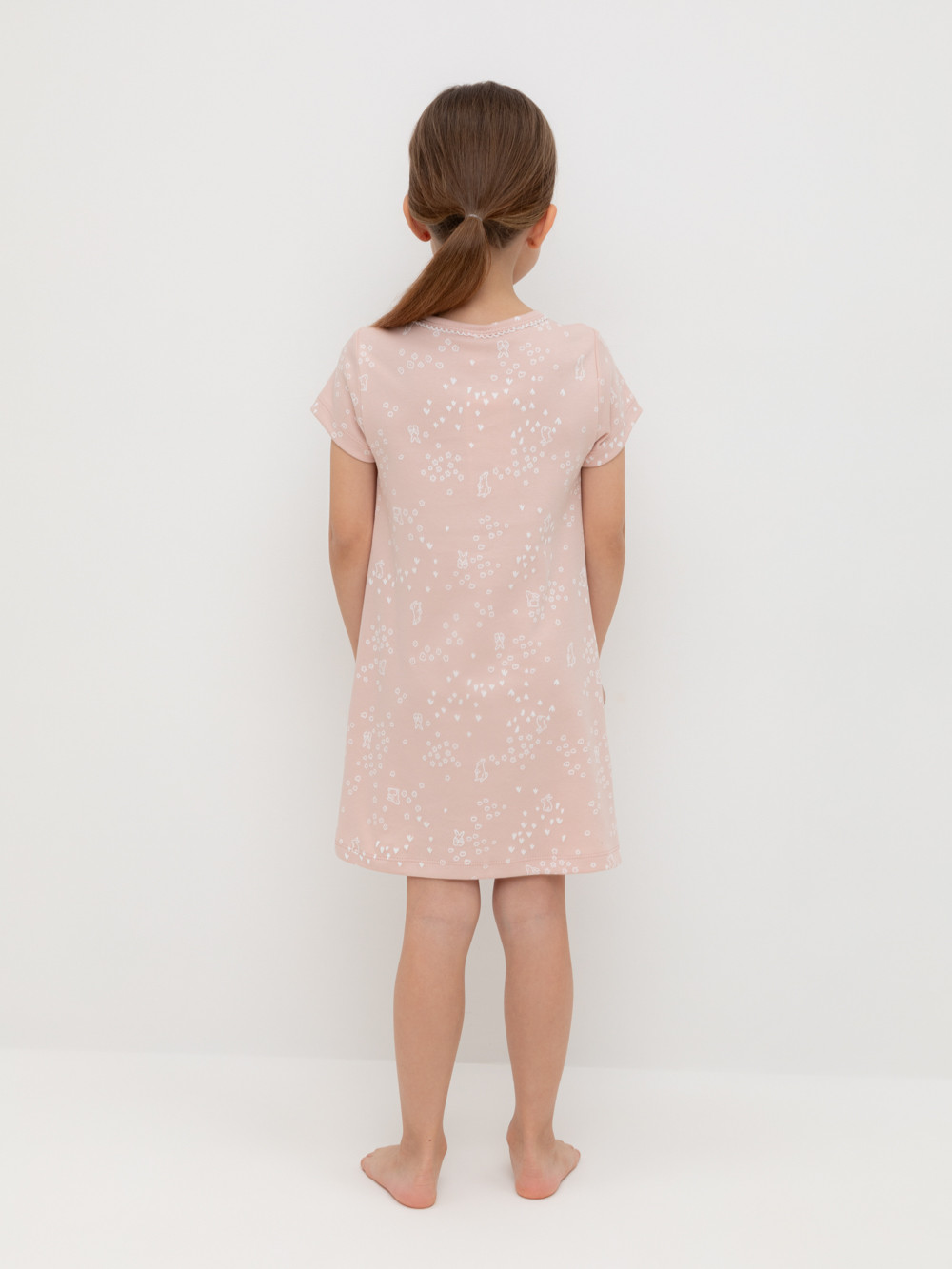Ночная сорочка для девочки, артикул: К 1156, цвет: розовый, фото 4