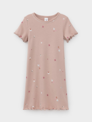 Ночная сорочка для девочки, артикул: К 1180, цвет: бежевый - 2 фото